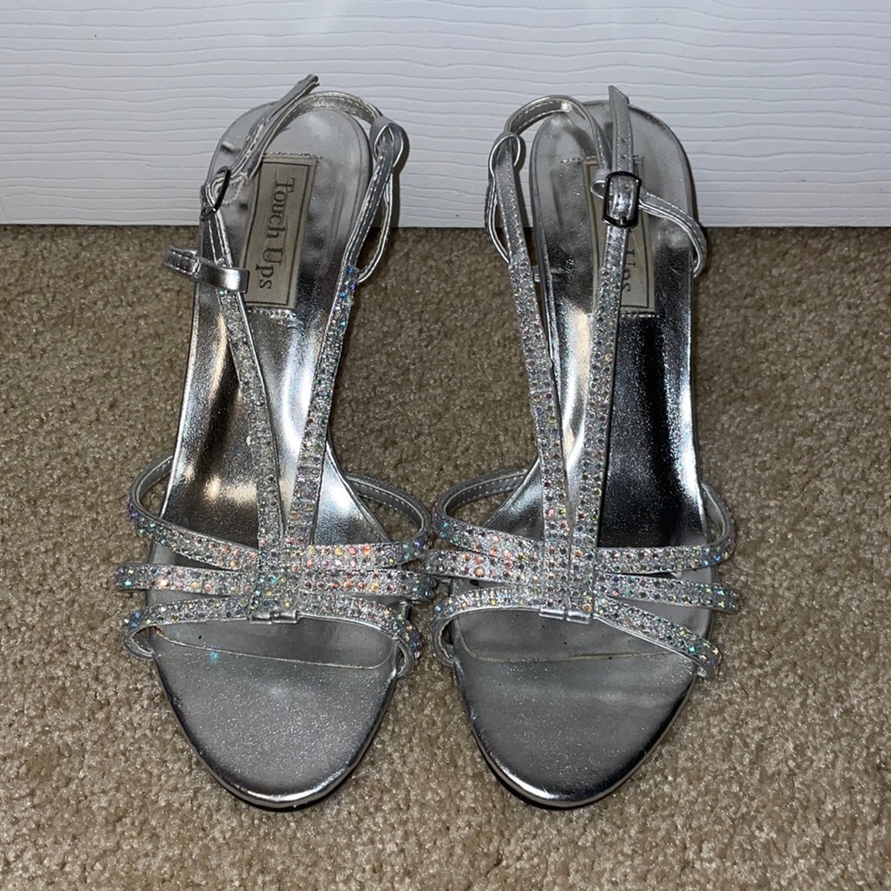 Silver, 3 inch, touch up heels